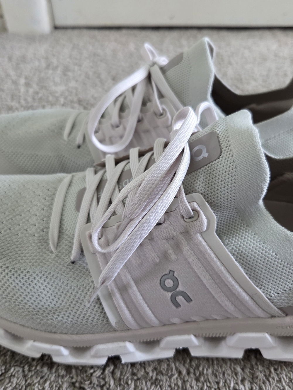 Women's ON Cloudswift 3 Pearl/ Fog Running/Walking Shoe Size 10.5 - Picture 7 of 8